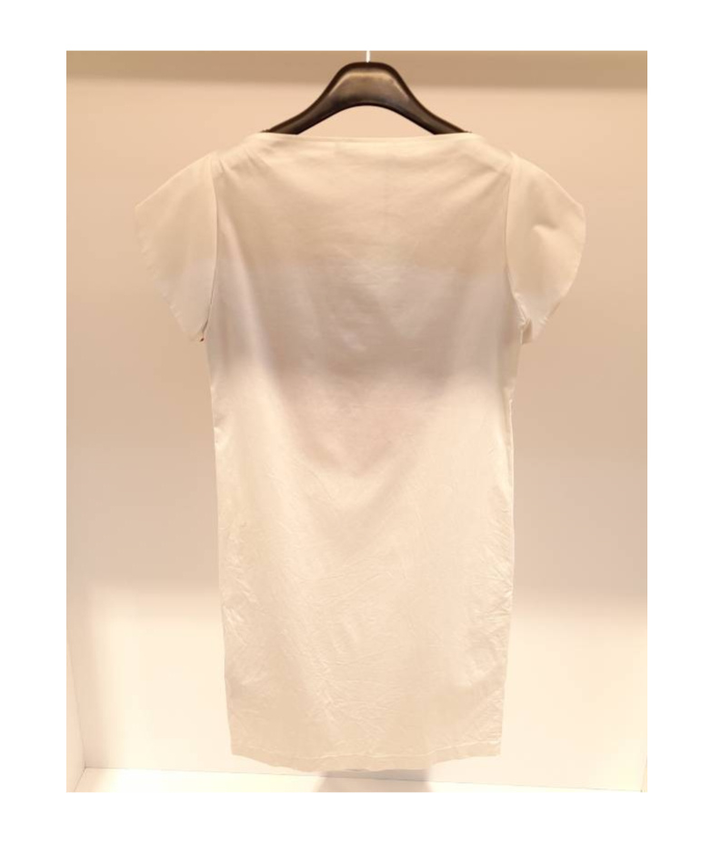 Moschino V-neck Contrast Dress In Nude