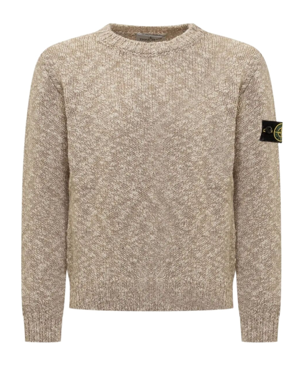 Stone Island Crew Neck Patch Sweater In Multi