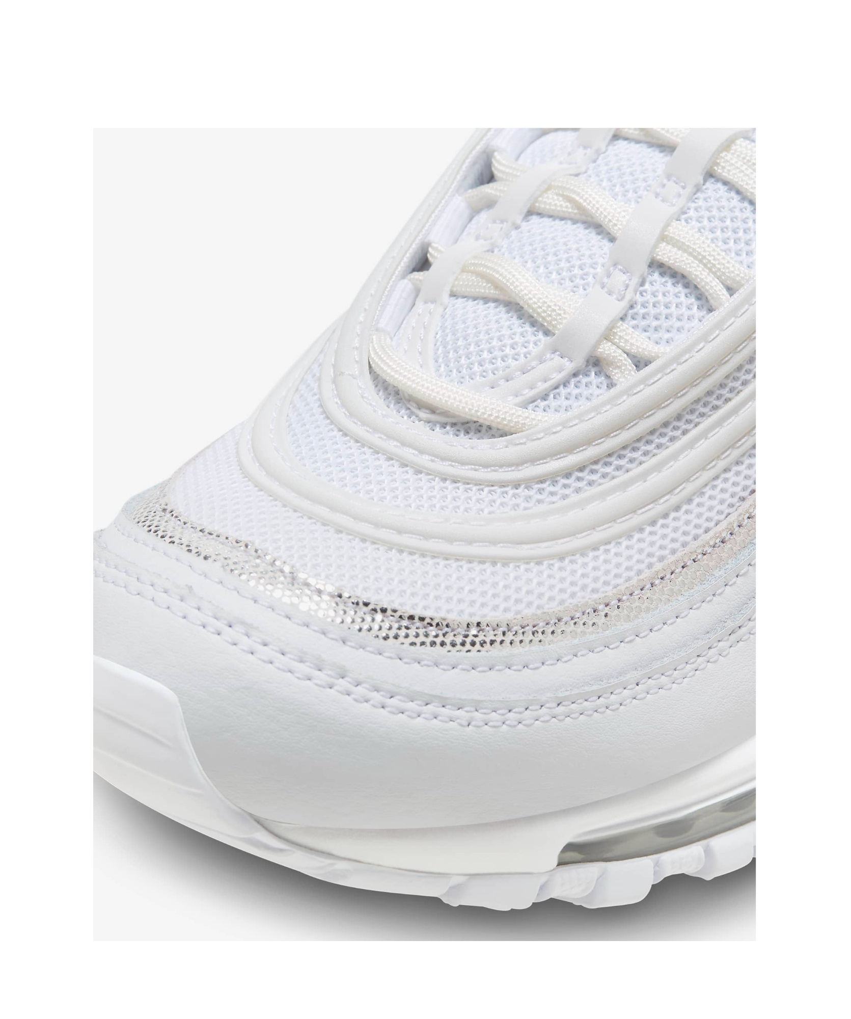 Nike Air Max 97 'metallic Silver' Sneakers In White