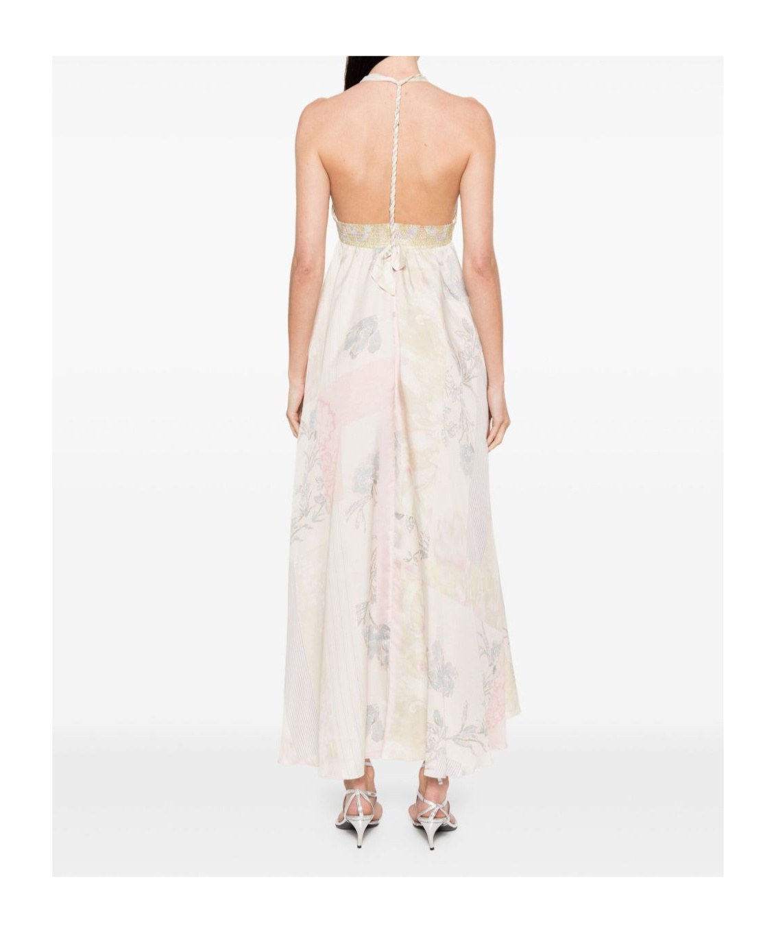 Shop Forte Forte Suspender Dress In Multicolor