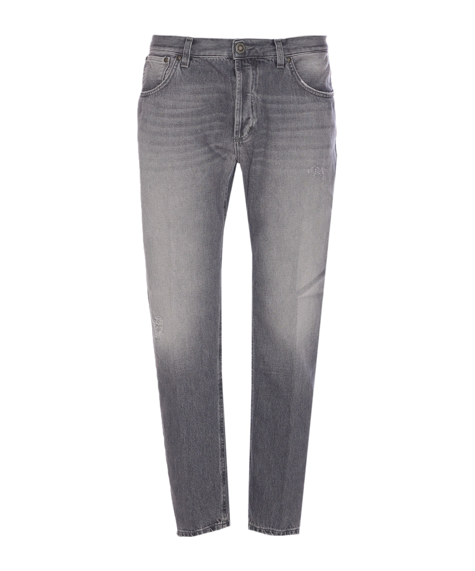 Dondup Jeans With Belt Loops In Gray
