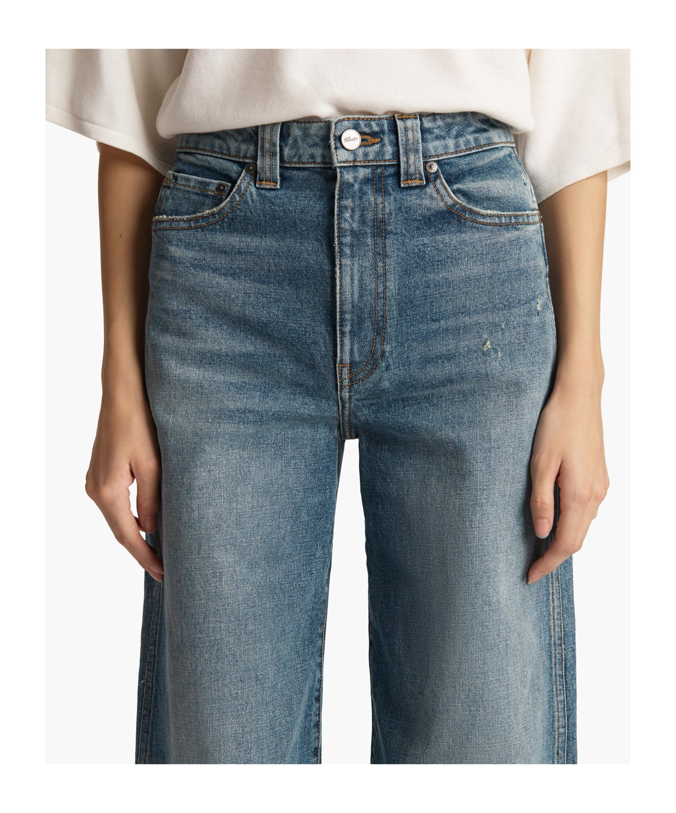 Shop Khaite Flared Jeans In Blue