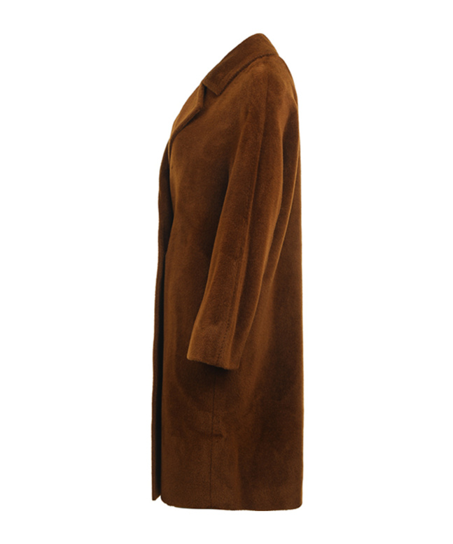 Max Mara Long-sleeved Coat In Brown