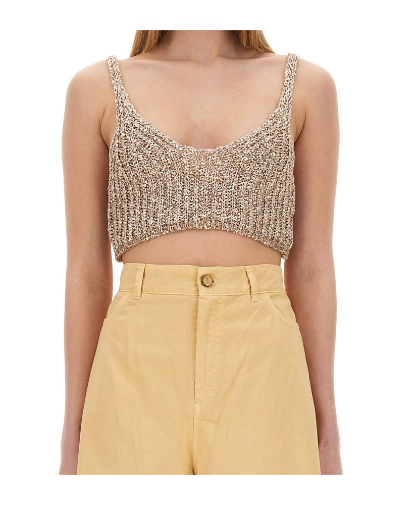 Alysi Sequined Knit Top