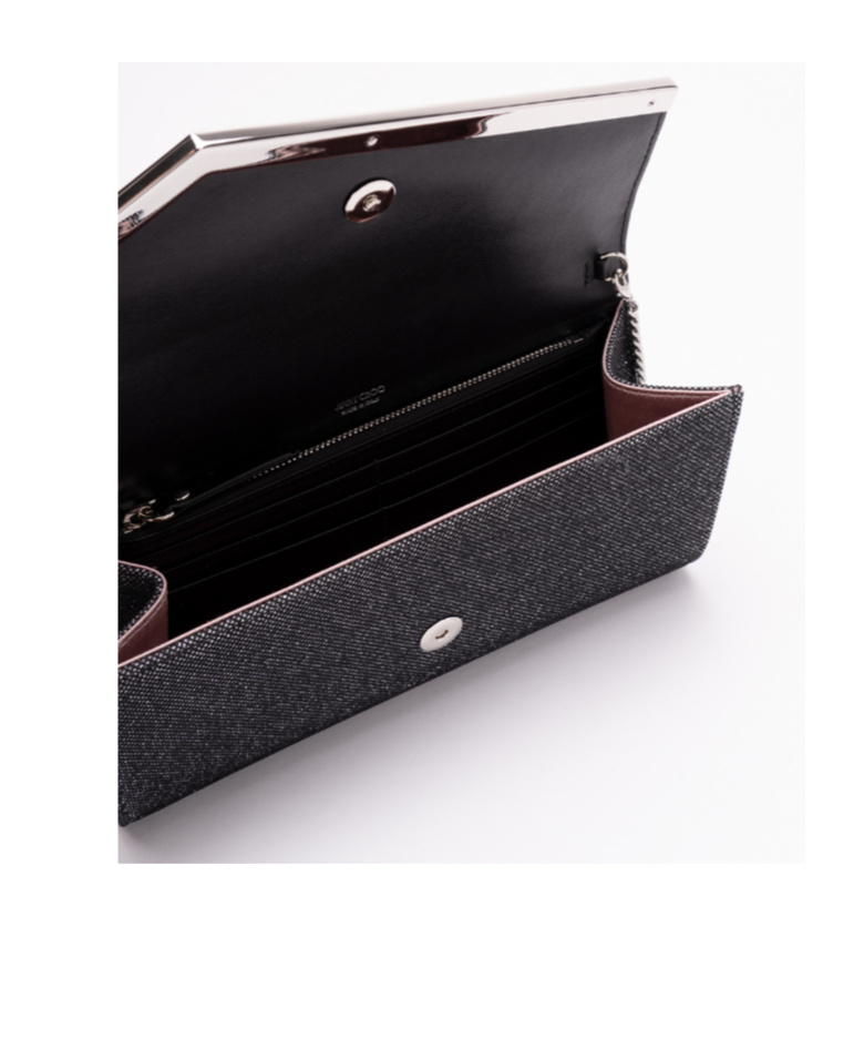 Jimmy Choo Emmie Clutch Bag In Black