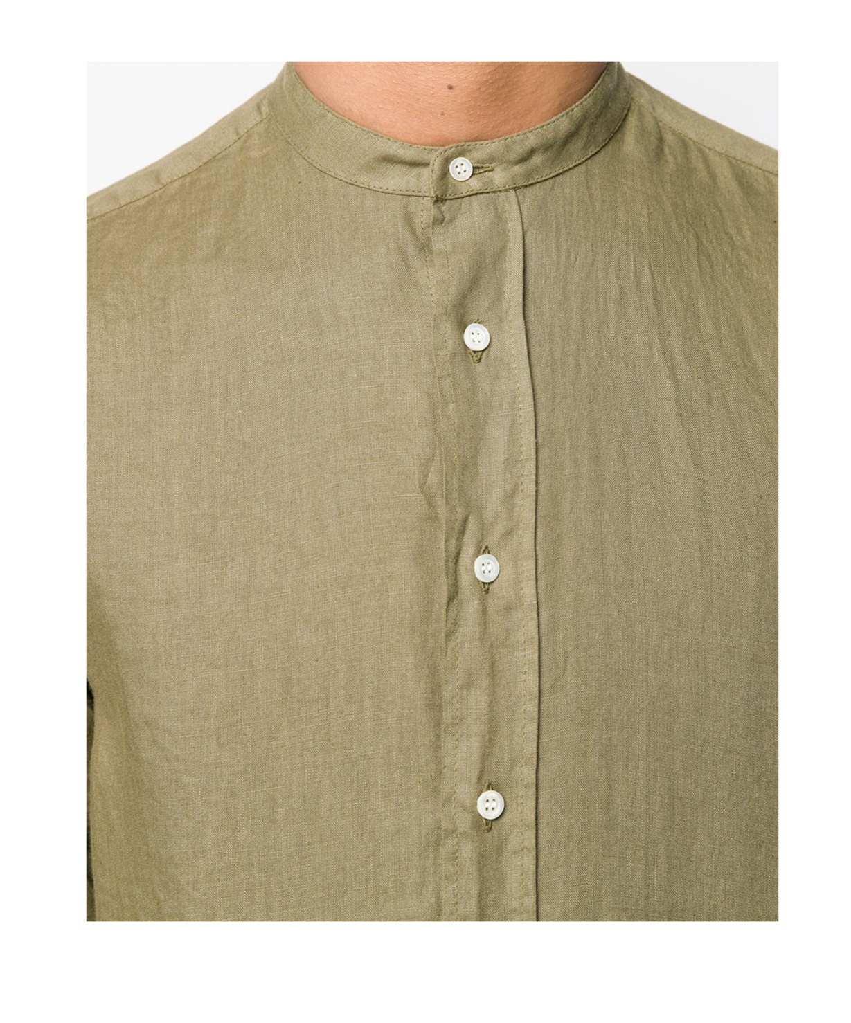 Shop Aspesi Long-sleeved Shirt In Green