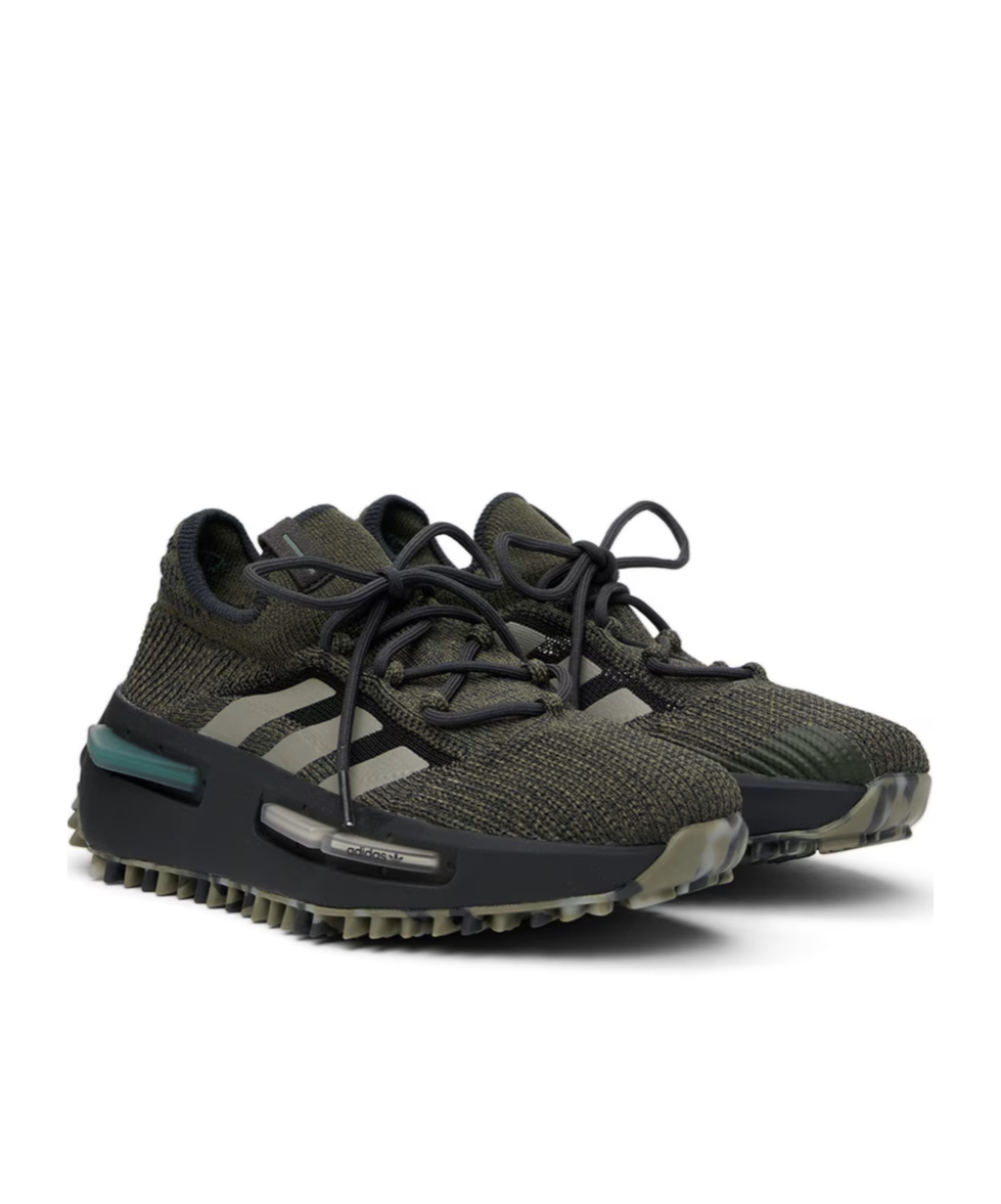 Adidas Originals Kids Khaki Nmd_s1 Big Kids Sneakers In Black