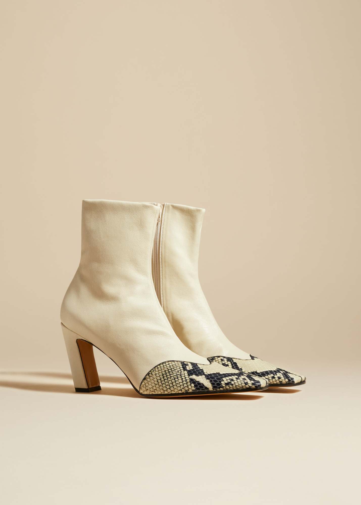 KHAITE THE DALLAS EMBOSSED PYTHON-PRINT BOOTS