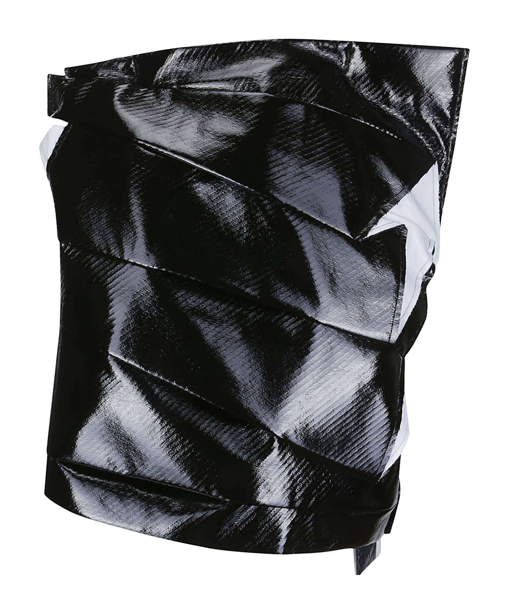 COMME DES GARÇONS DECONSTRUCTED FAUX-LEATHER VEST 