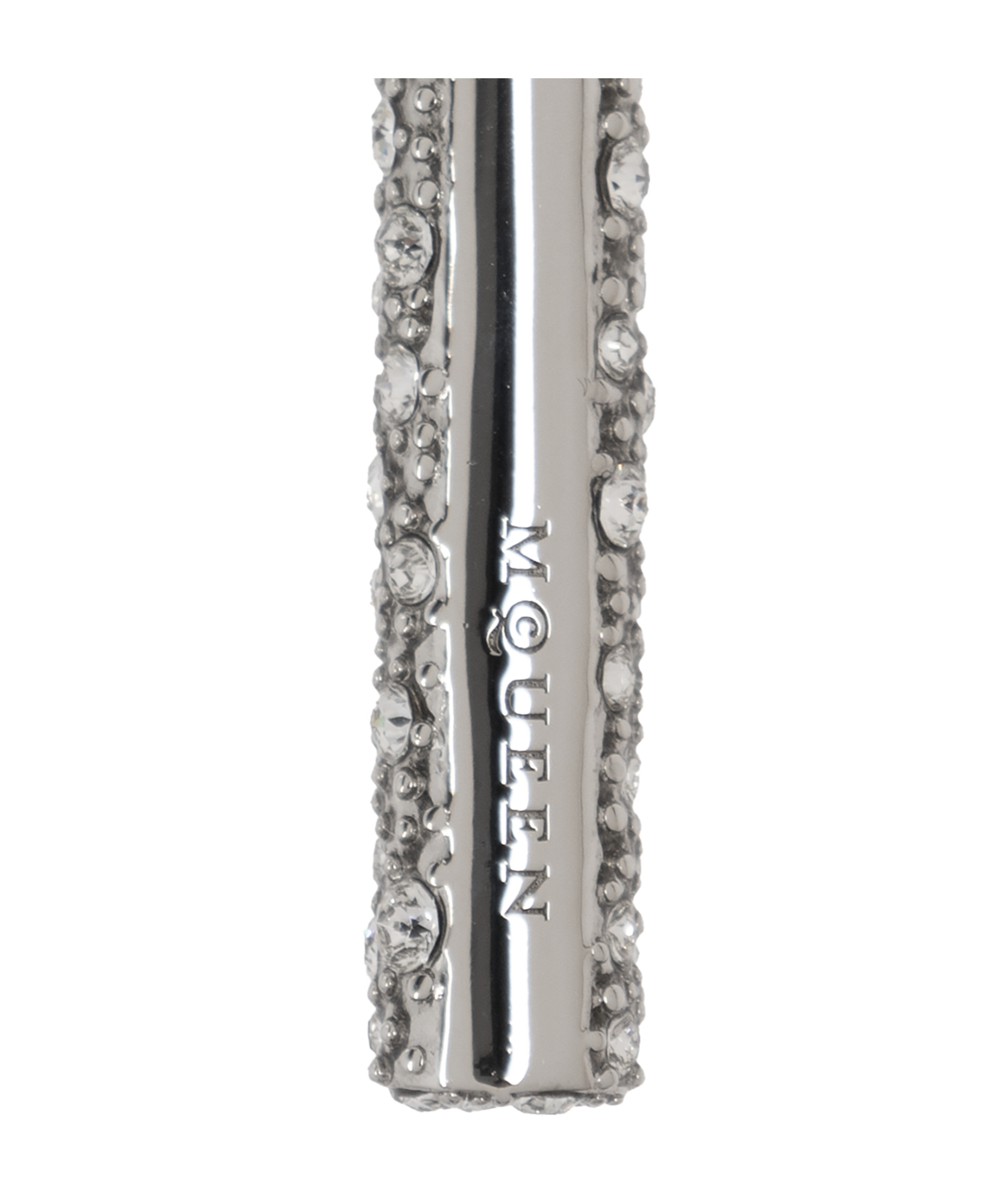 ALEXANDER MCQUEEN ALEXANDER MCQUEEN LOGO ENGRAVED EMBELLISHED EARRING