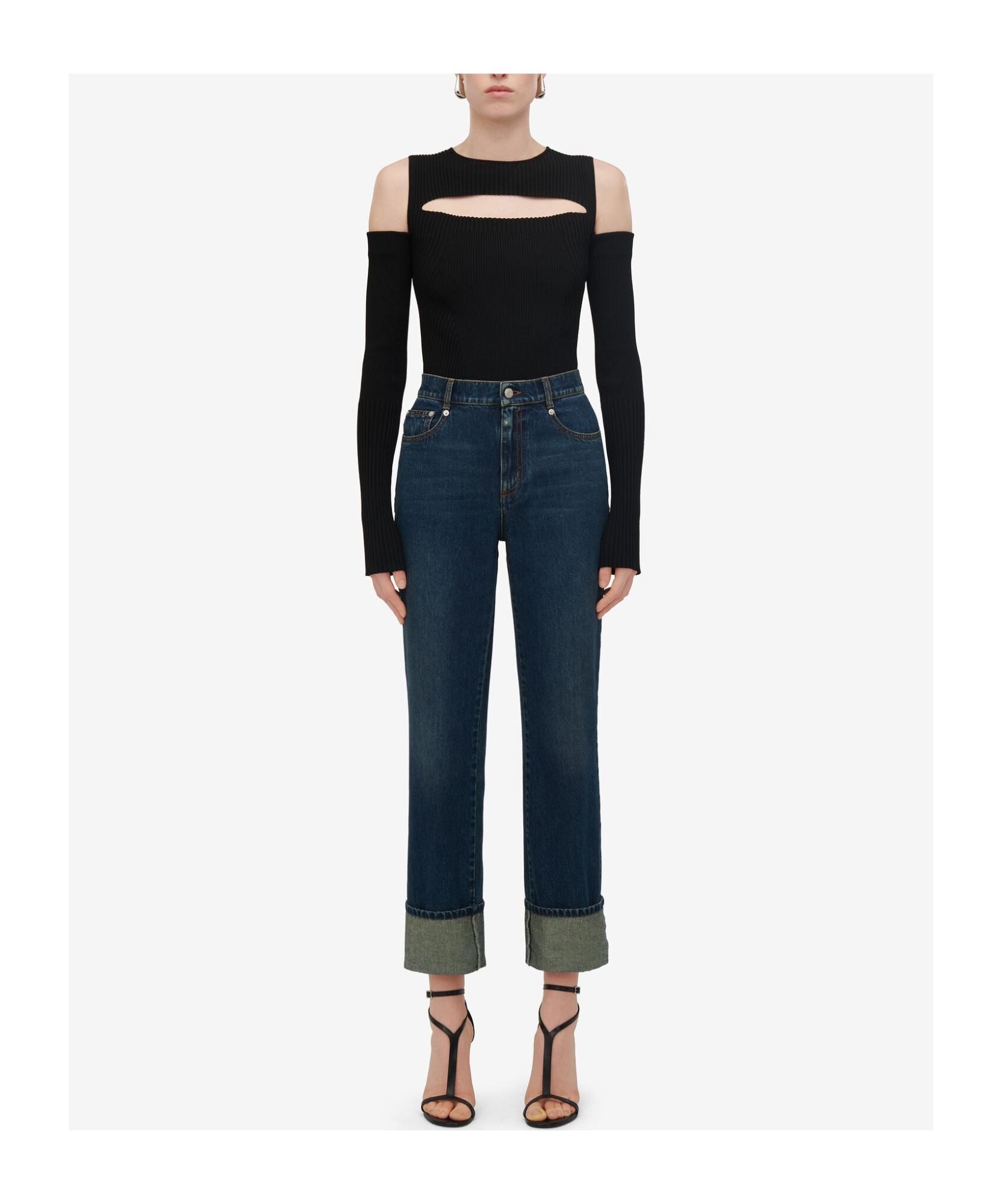 ALEXANDER MCQUEEN STRAIGH-LEG MID-RISE JEANS