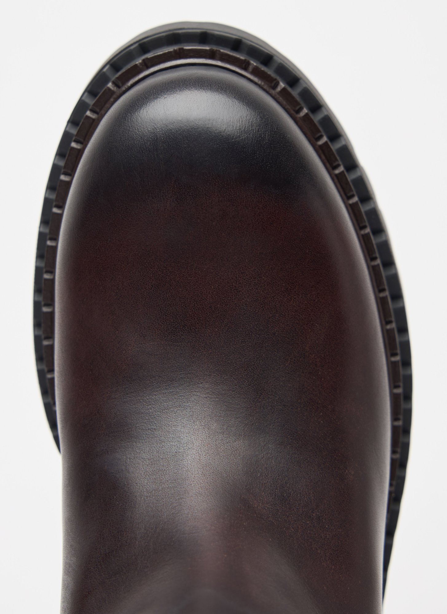 Prada Women Logo Plaque Leather Boots In Black