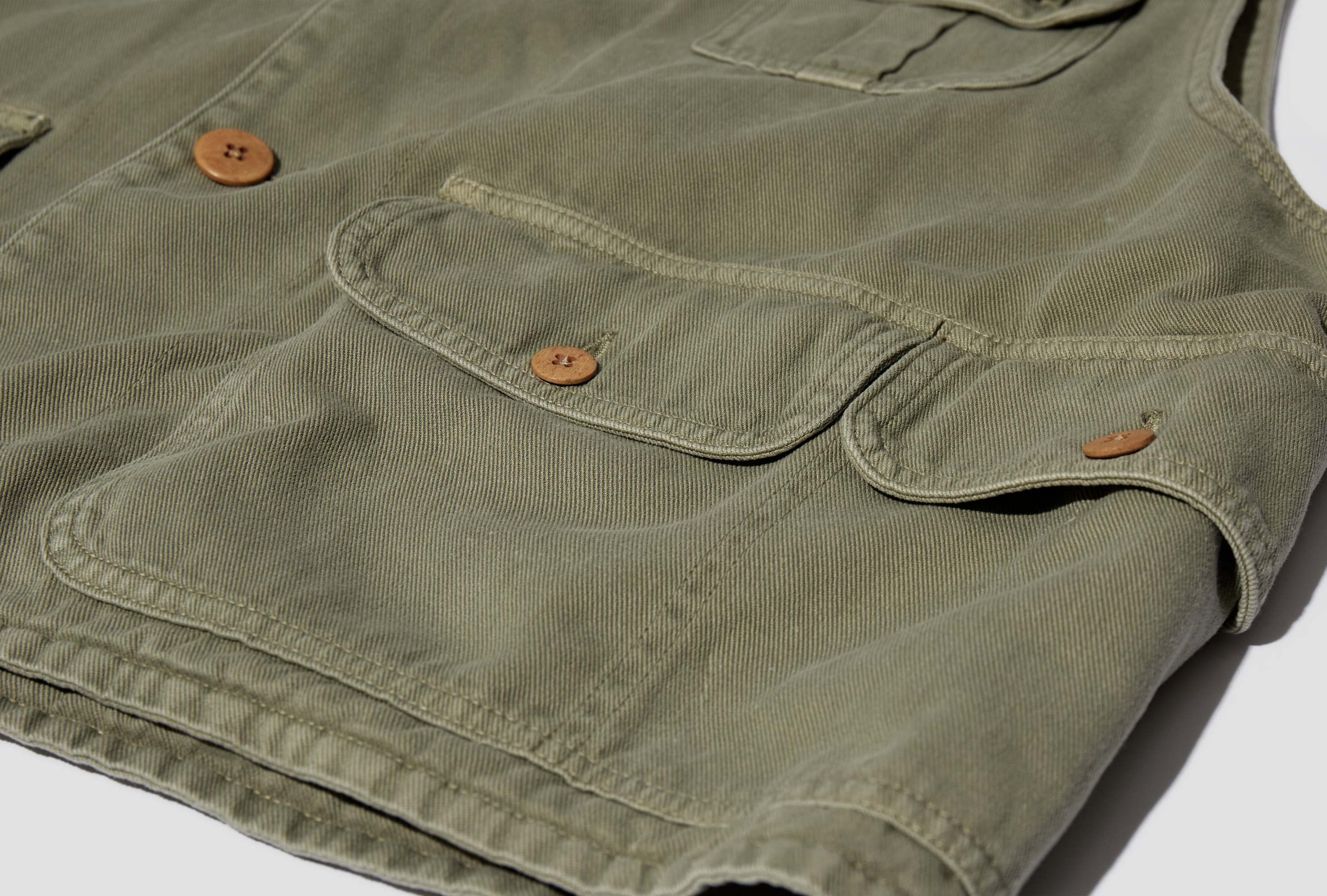 Visvim Sleeveless Vest In Green