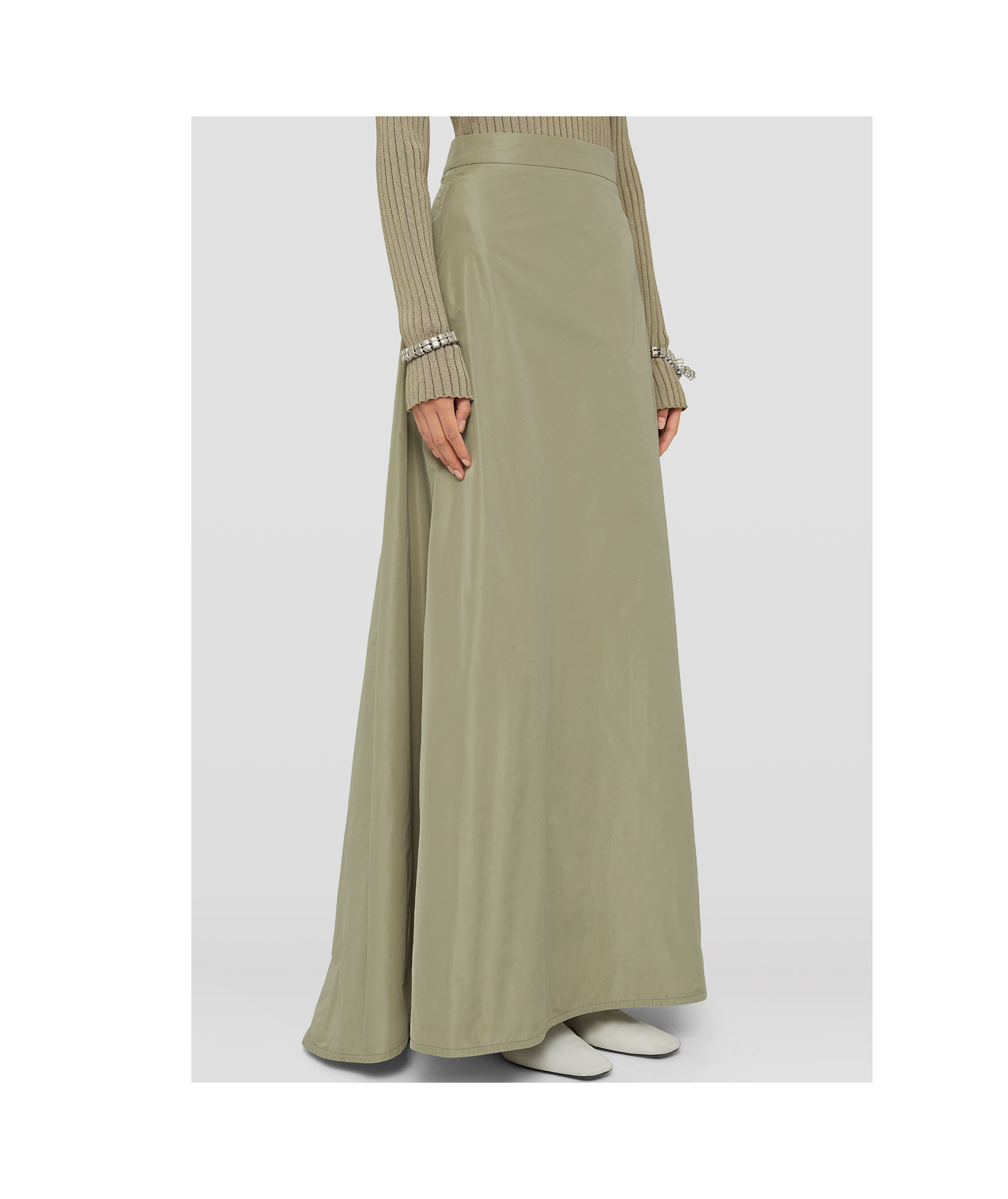 Jil Sander A-line Maxi Skirt In Nude