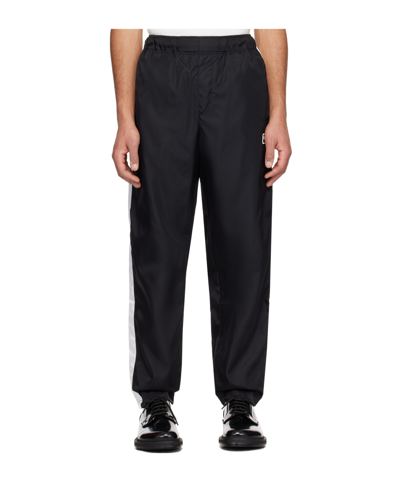 Kenzo Logo Patch Sweatpants In Black