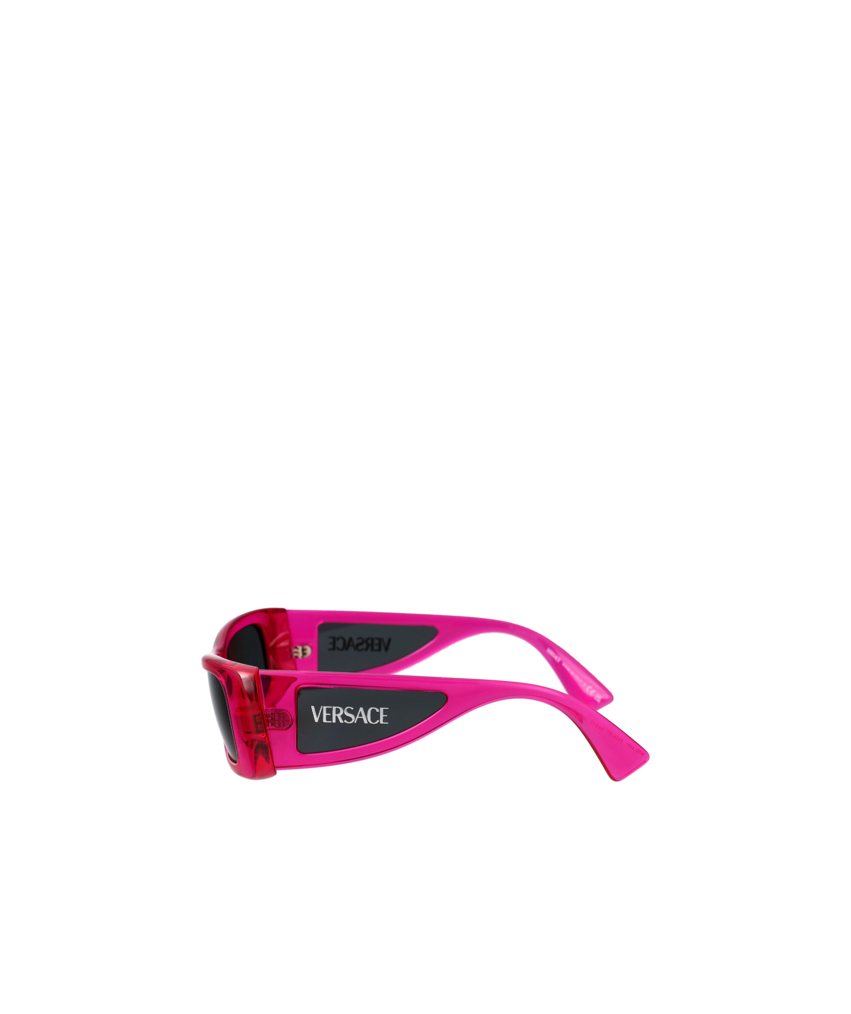 Versace Fuchsia Injectate Sunglasses In Black