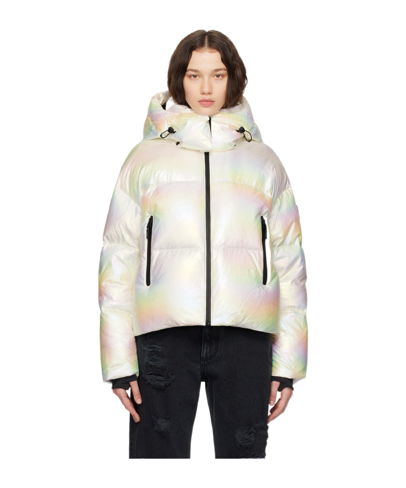 Mackage White Tessy Down Jacket In White