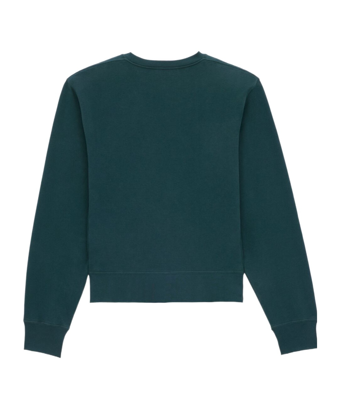 Saint Laurent Round-collar Long-sleeve Hoodie In Blue