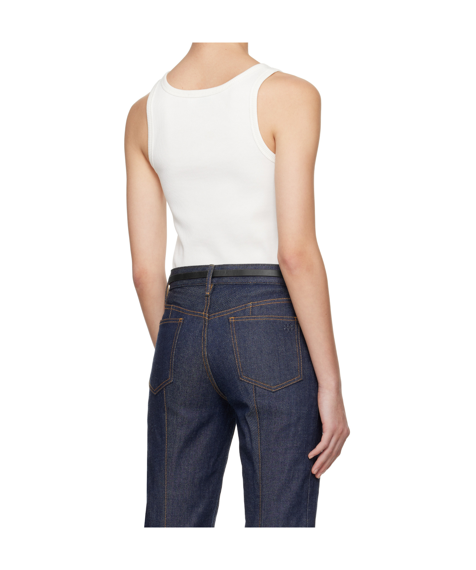 Shop Tory Burch Ribbed Jersey Tank Top