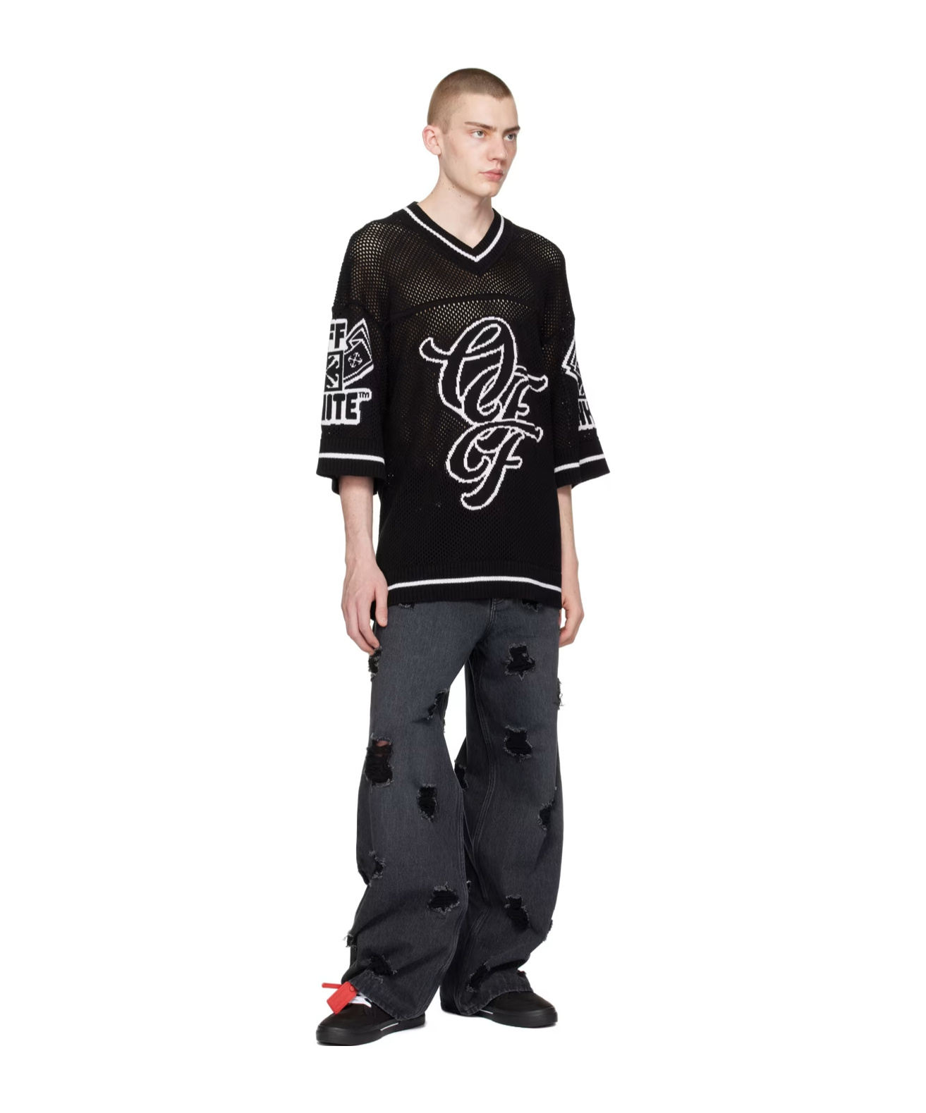 Off-white Black Stars Jeans In Black