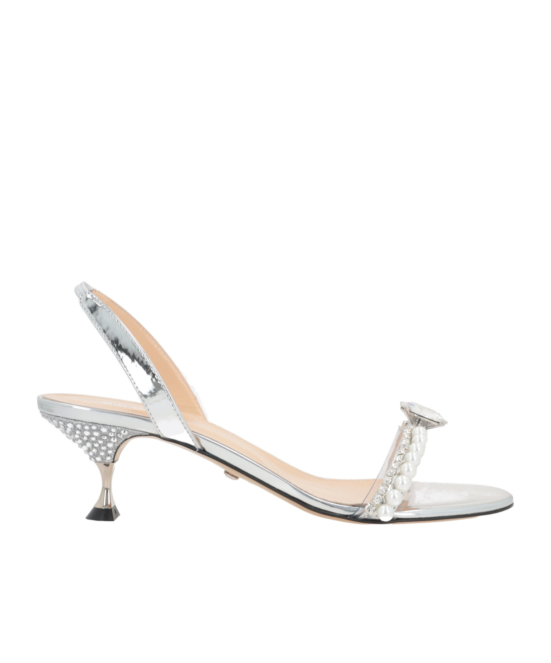 Mach&mach Kitten High-heeled Sandals In White