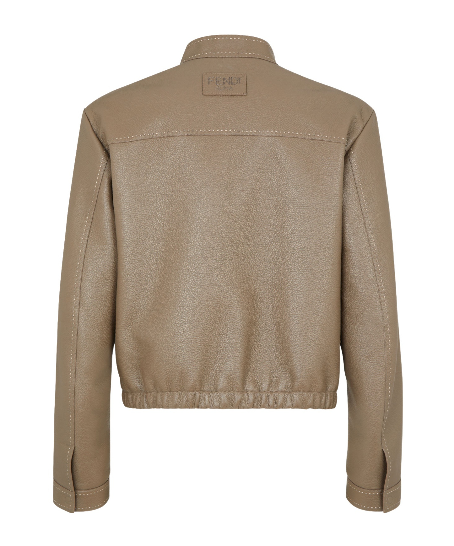 Fendi Deerskin Selleria Blouson In Nude