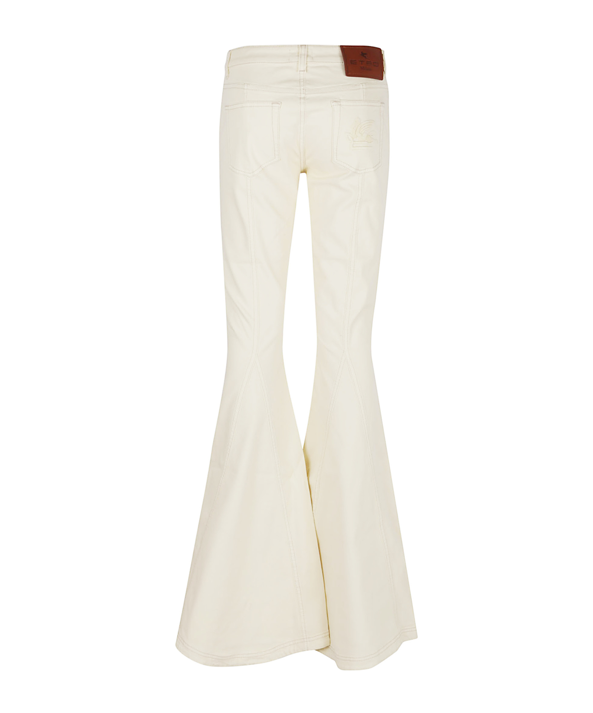 Etro Flared Jeans With Belt Loops And Pockets In White
