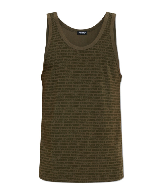 Dsquared2 Sleeveless Vest In Green