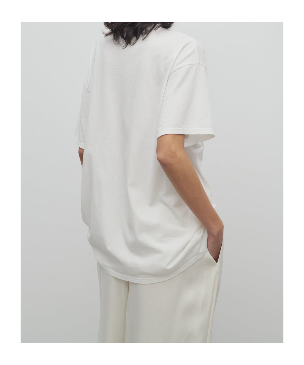 The Row Lavinia Oversized Crew-neck T-shirt In White