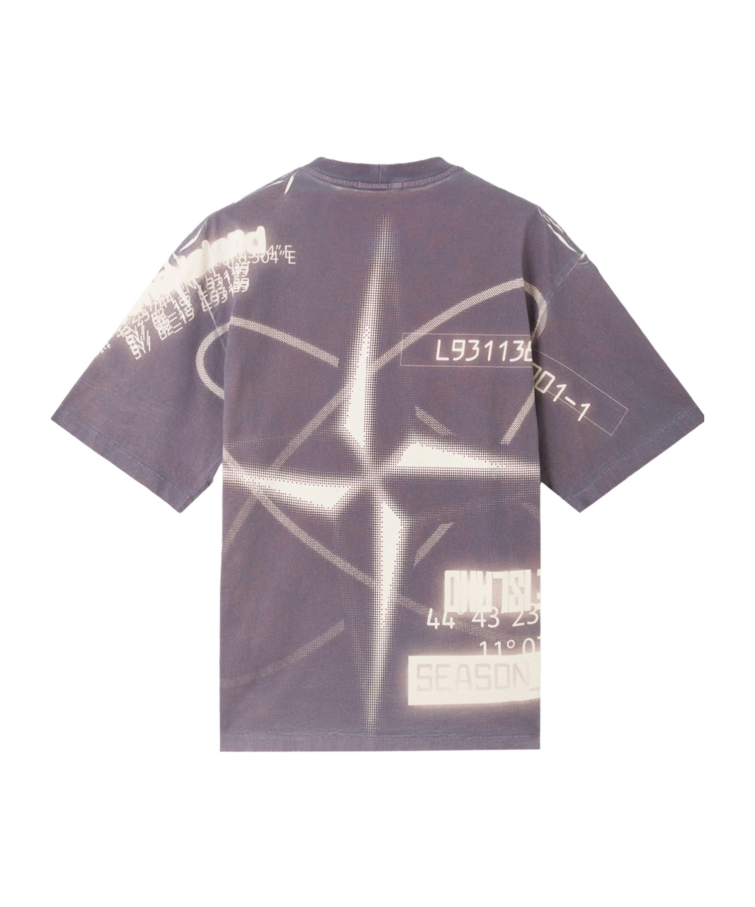 Stone Island Cotton Crew Neck T-shirt With Graphic Print In Gray