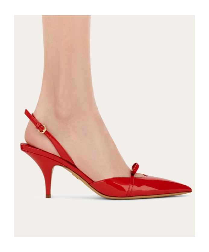 Ferragamo Mini Bow High-heeled Sandals In Red