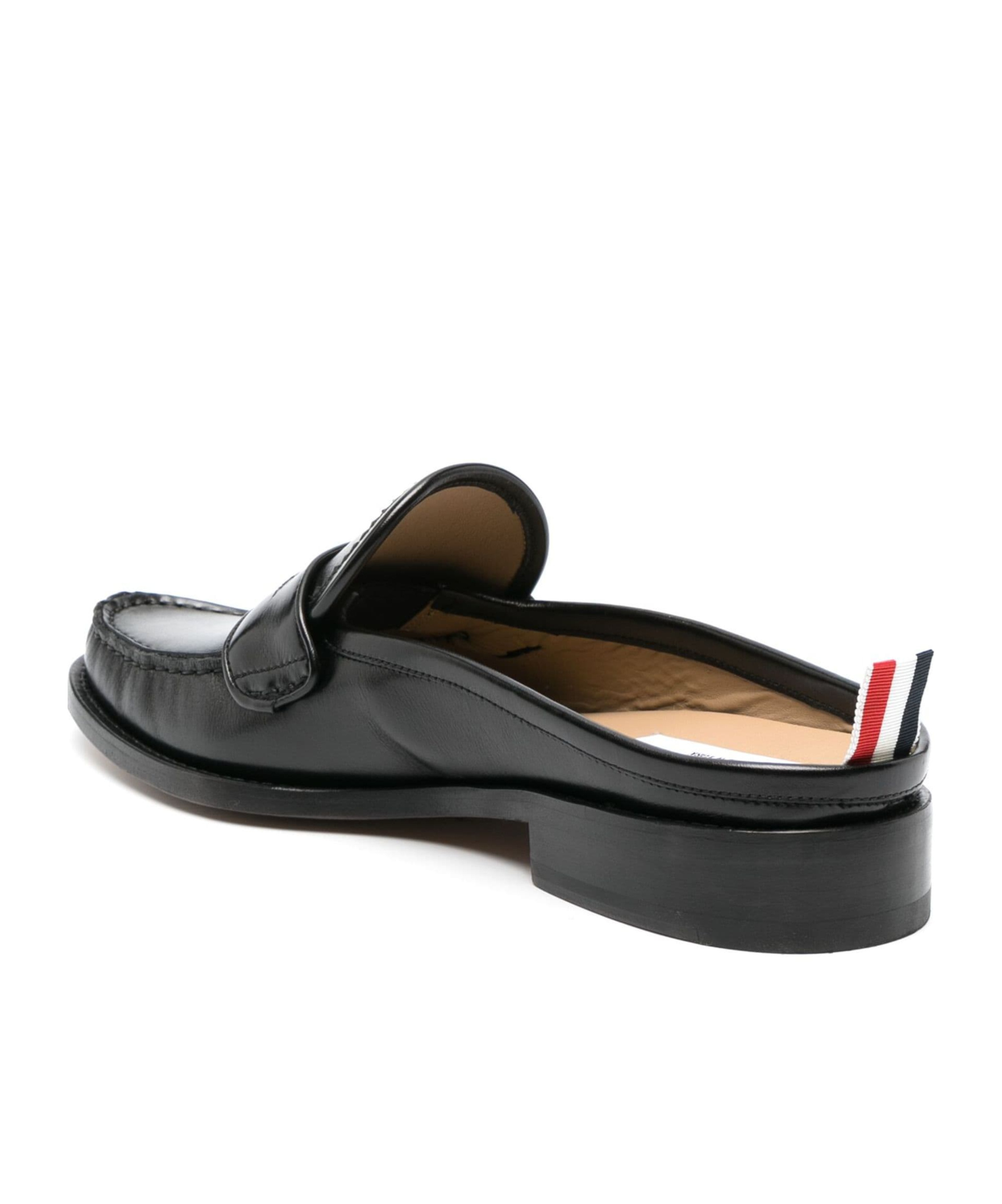 Thom Browne Penny Loafer Mules In Black