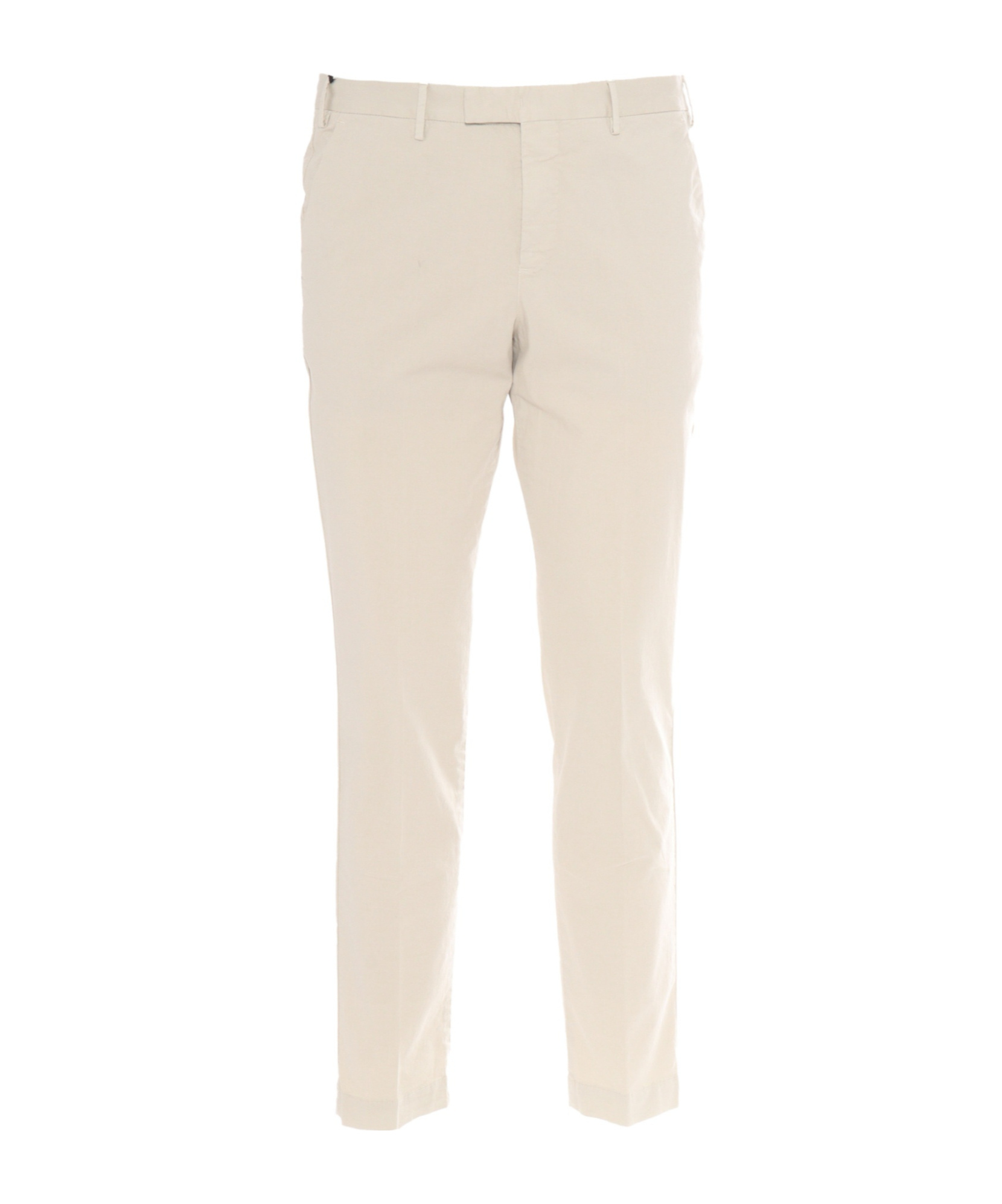 Pt01 Pleated Zipper Casual Pants In White