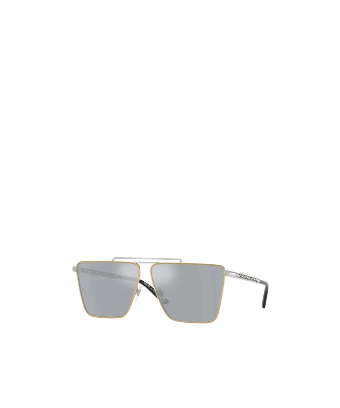 Versace Logo Sunglasses In Gray