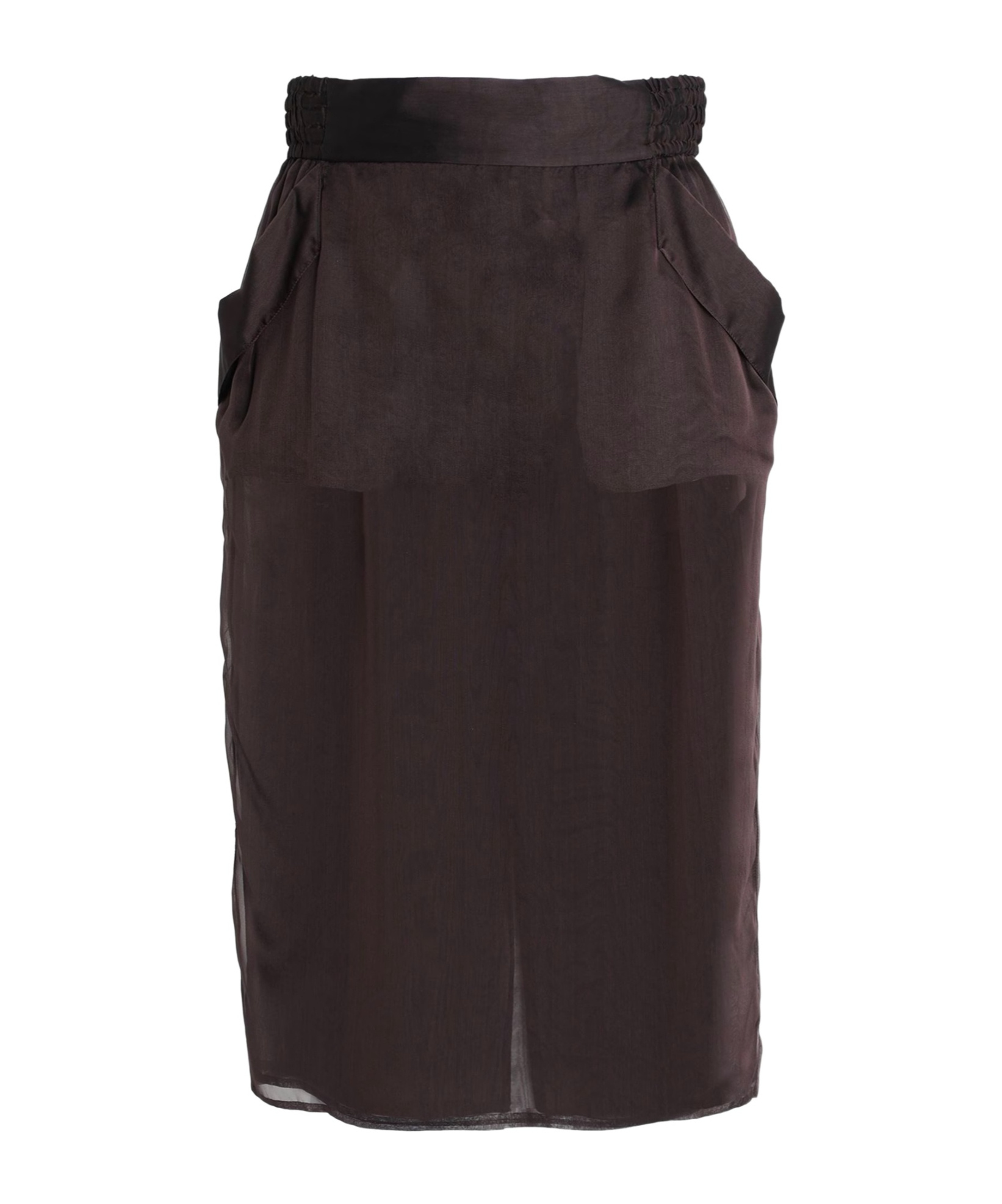 Saint Laurent Minimalist Plain Comfortable Pencil Skirt In Black