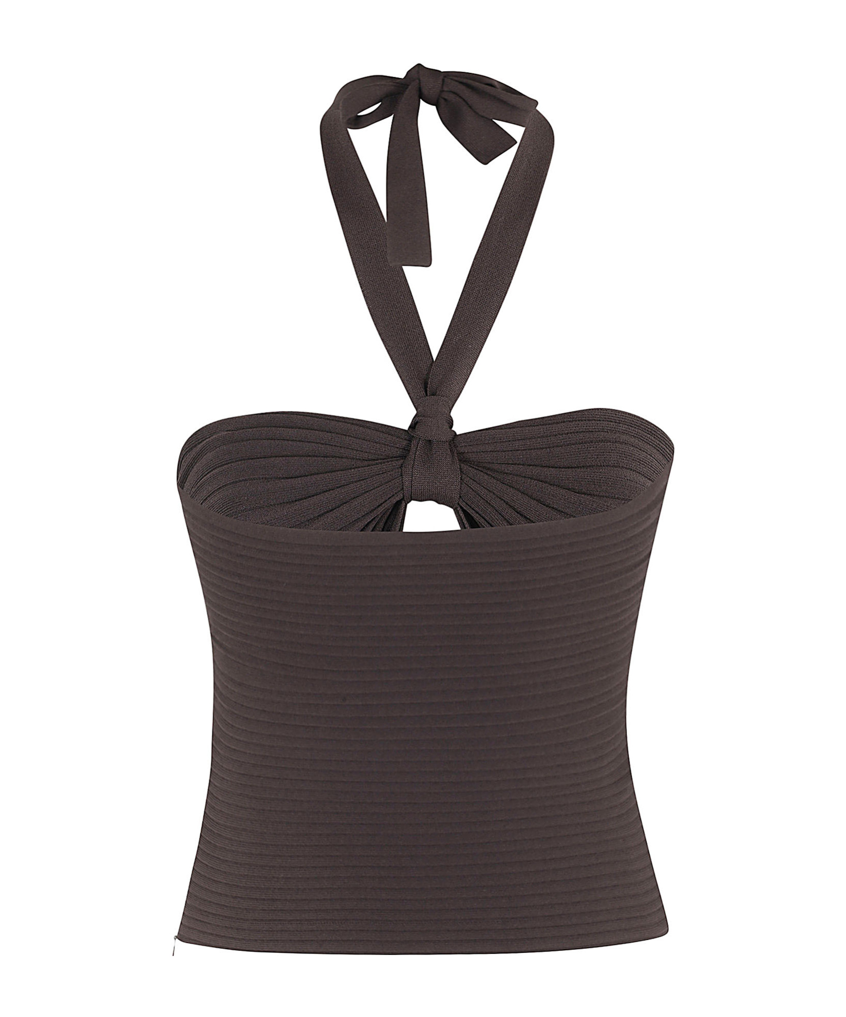 PHILOSOPHY DI LORENZO SERAFINI PLISSÉ-EFFECT HALTERNECK TOP