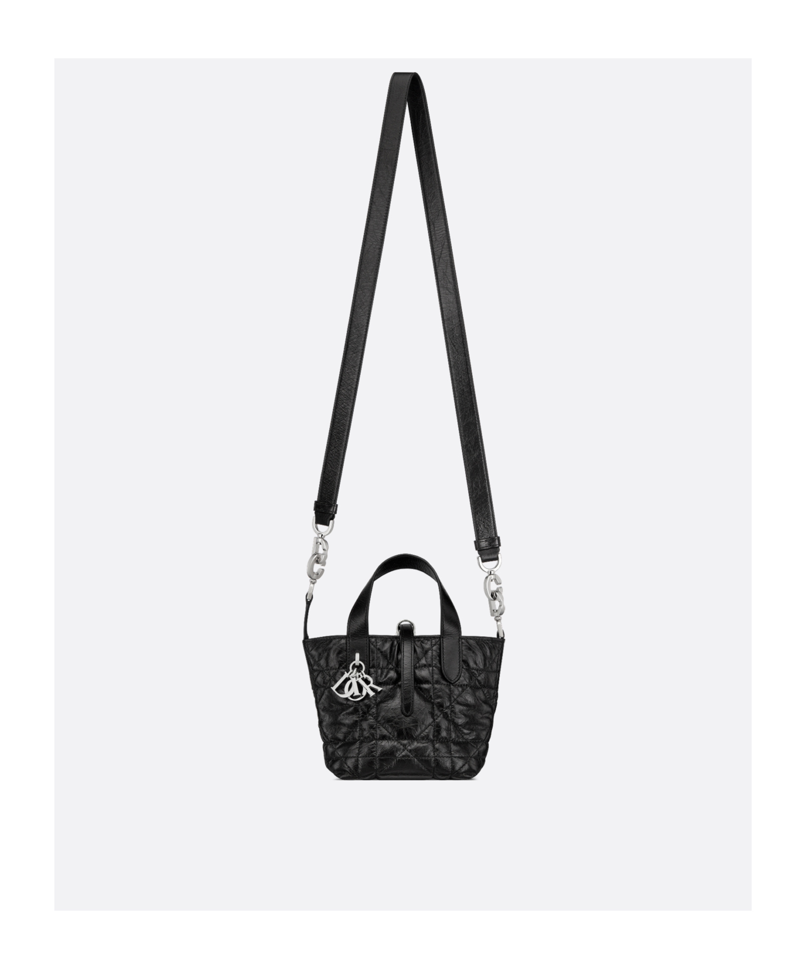 Dior Toujours Vertical Nano Tote Bag In Black