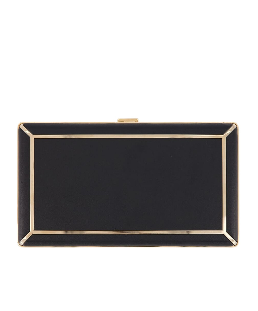 Gabriela Hearst Logo Clutch In Black
