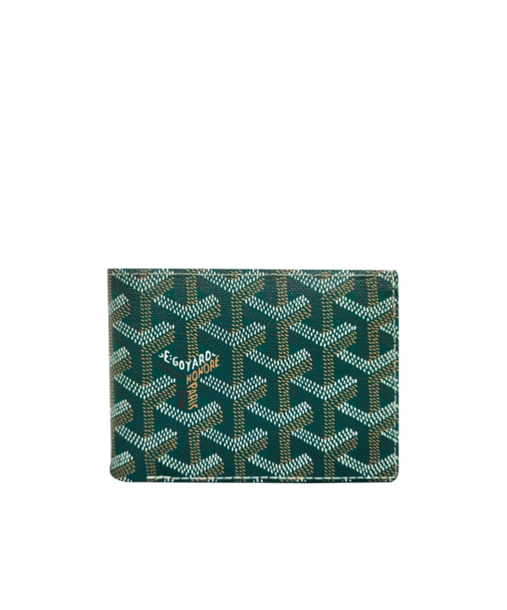 Pre-owned Goyard Pattern Wallet In Green