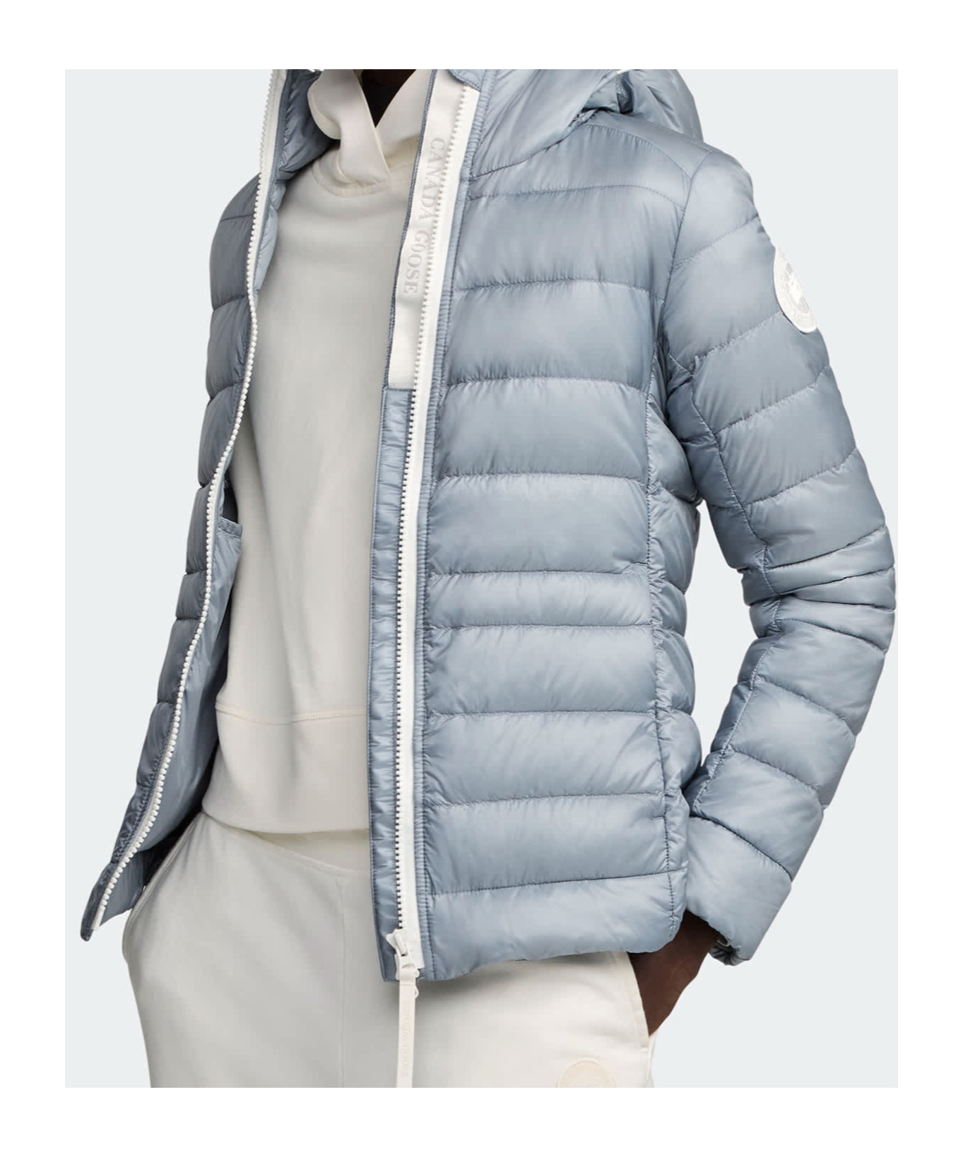 Shop Canada Goose Cypress Down Jacket In Gray