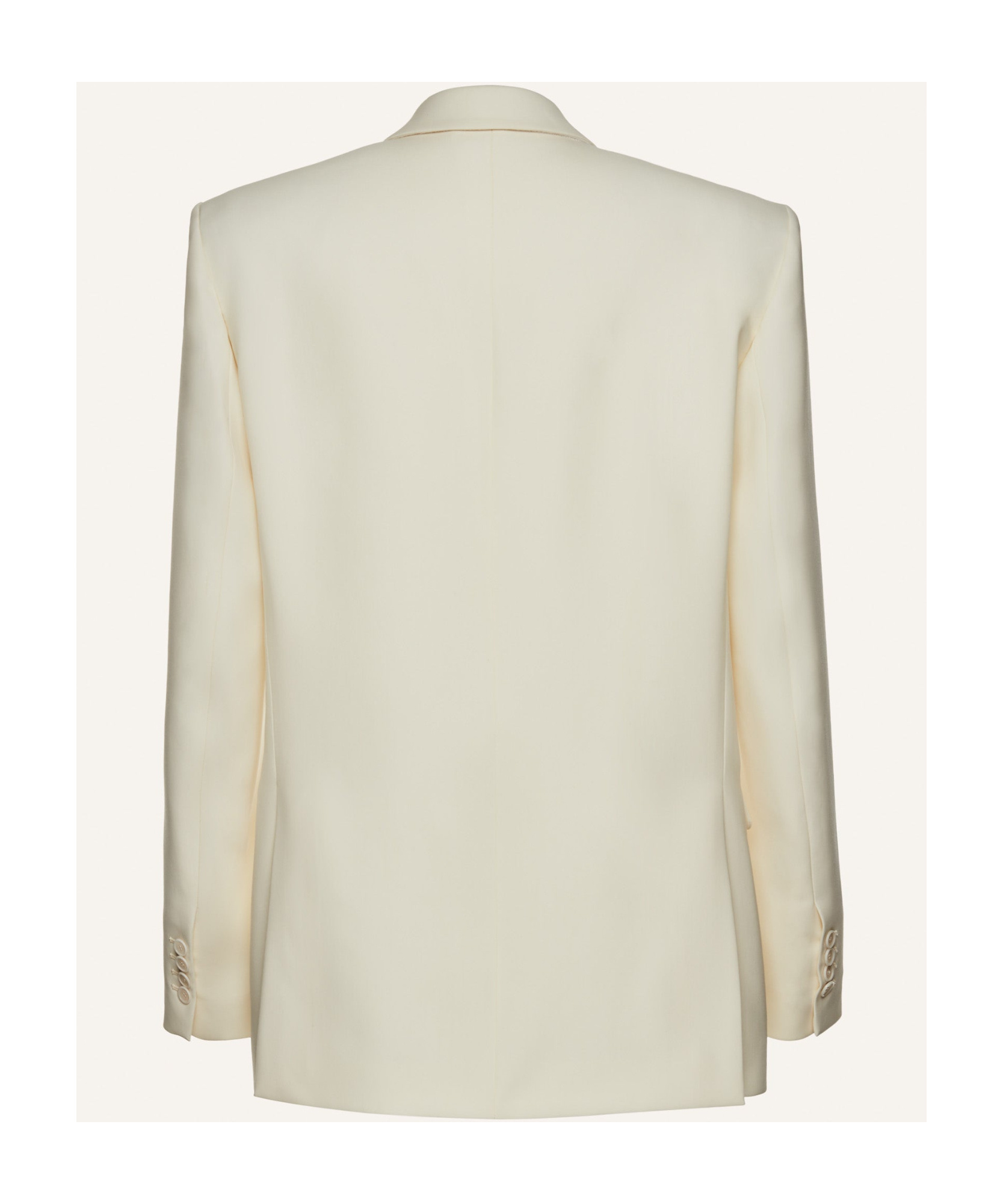 Magda Butrym Silk Blazer In Nude
