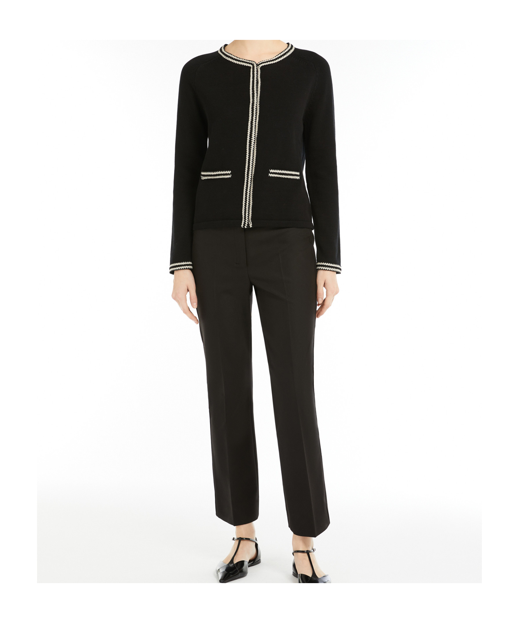 Max Mara Belt-loop Casual Pants In Black