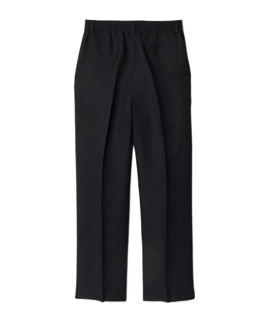 Burberry Knight Hardware Canvas Trousers In Black