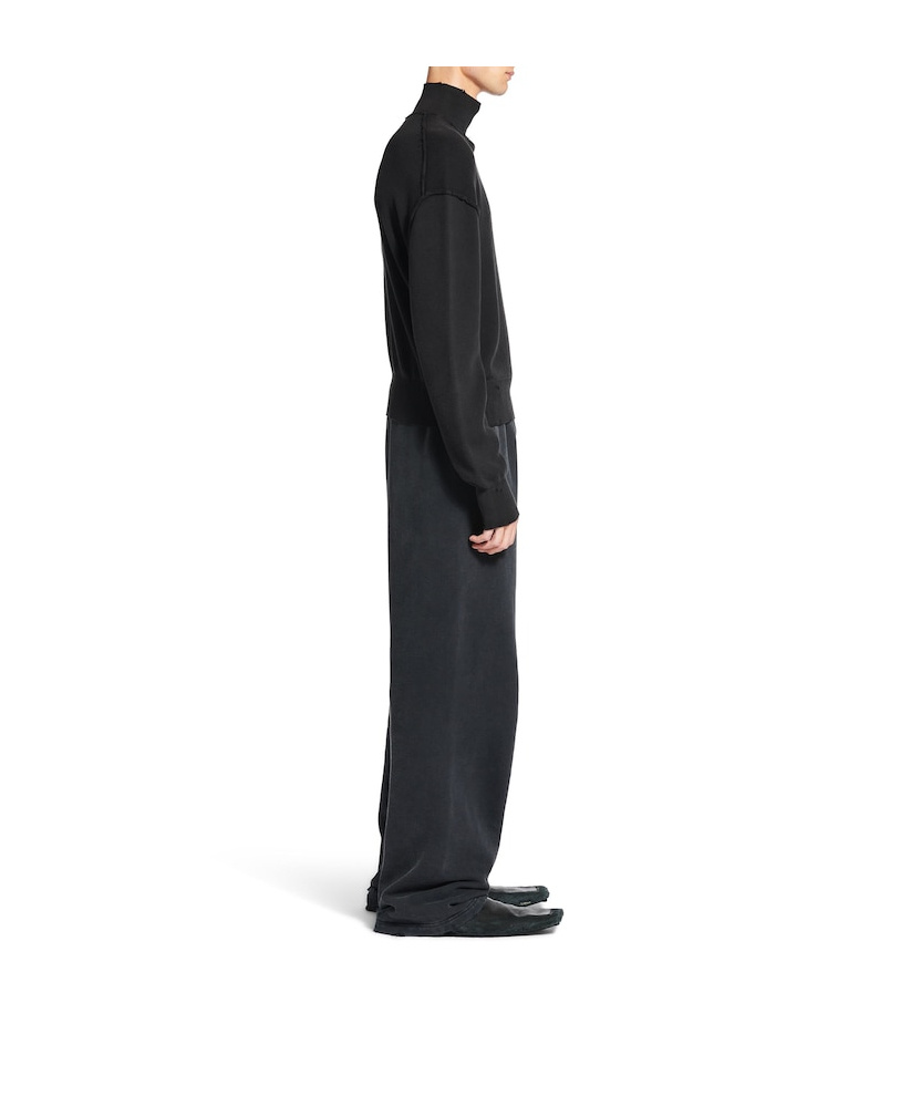 Balenciaga Oversized Sweater In Black