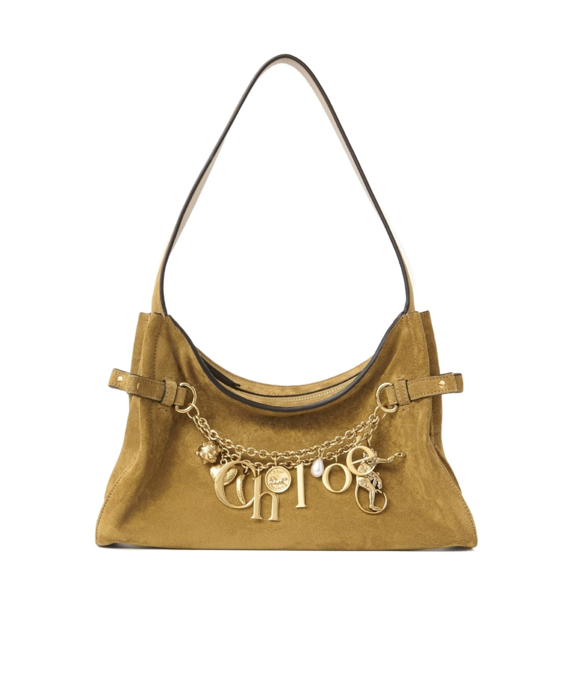 Chloé Charms Shoulder Bag In Green