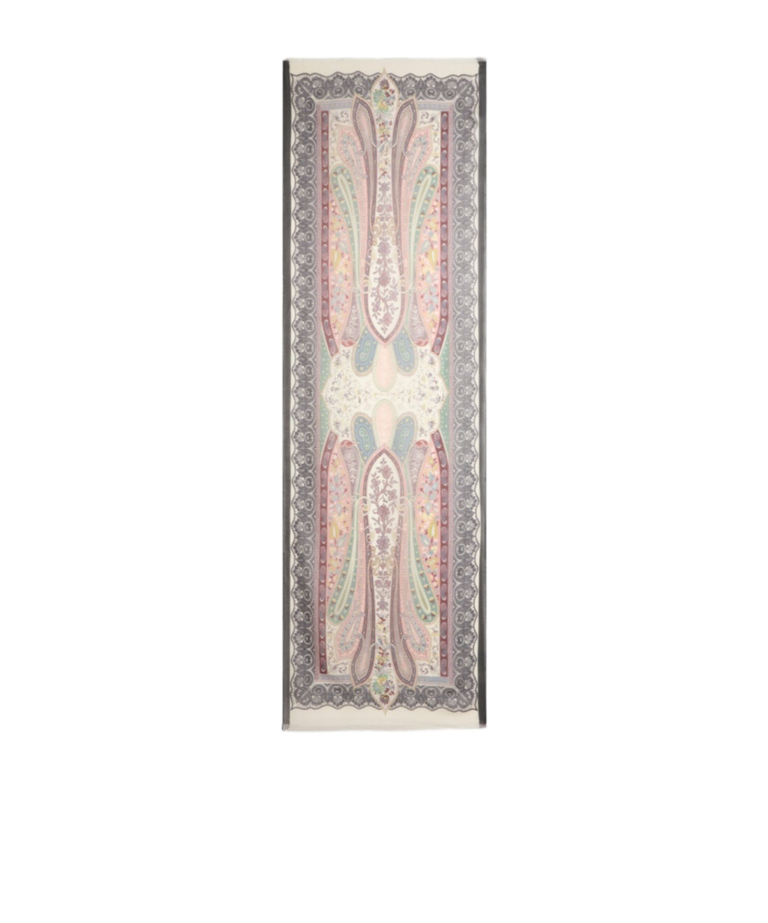 Etro Silk Scarf With Placed Print In Multi