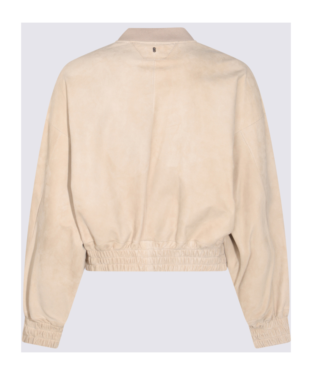 Salvatore Santoro Stone Leather Jacket In Nude