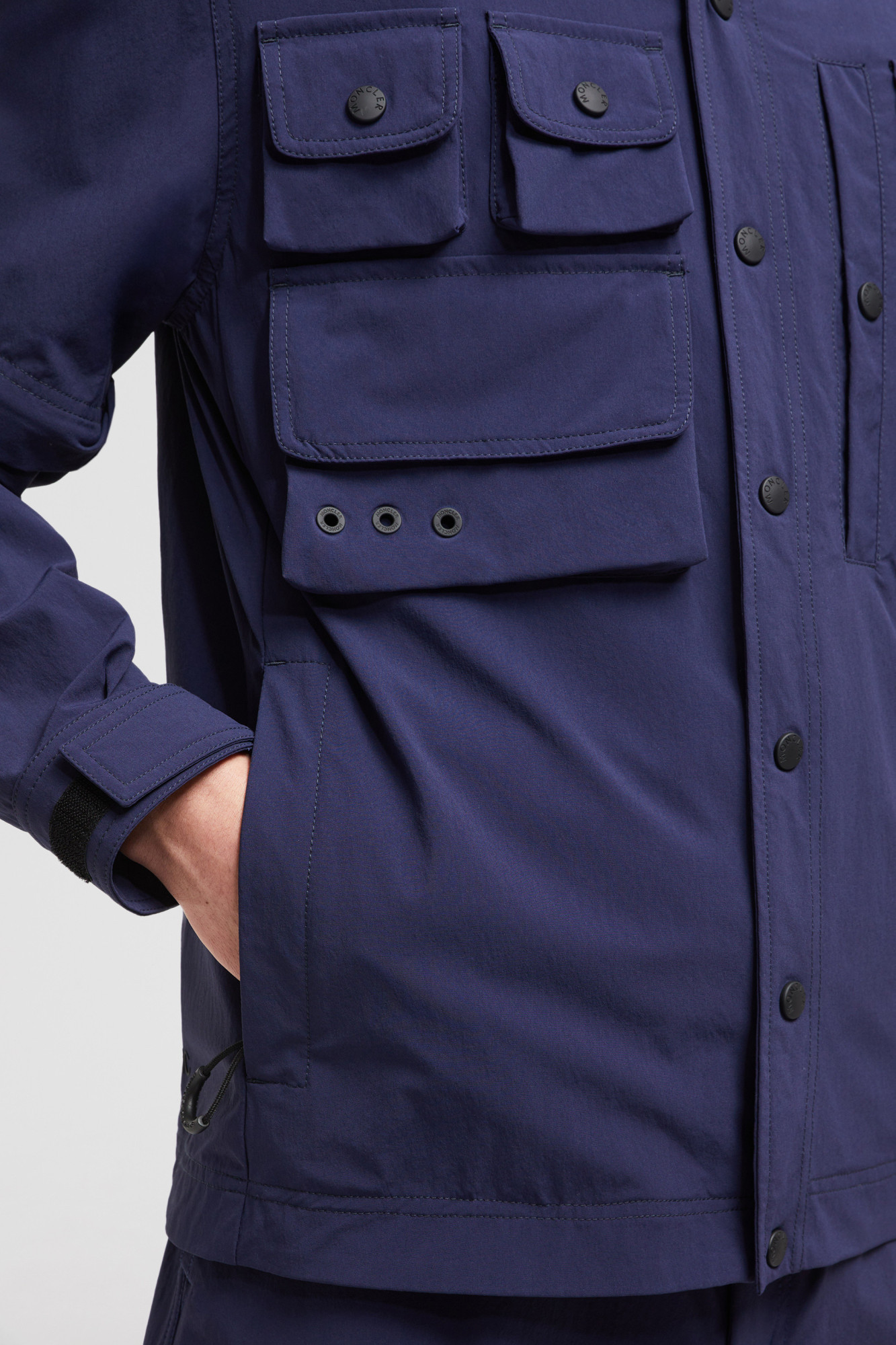 Moncler Veste Militaire Déperlante Tatra 2-en-1 In Blue