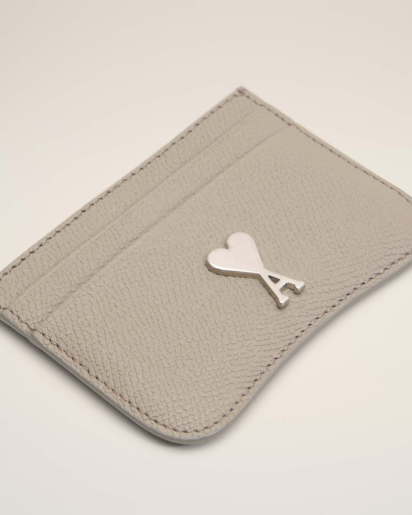 Ami Alexandre Mattiussi Logo Card Holder In Nude