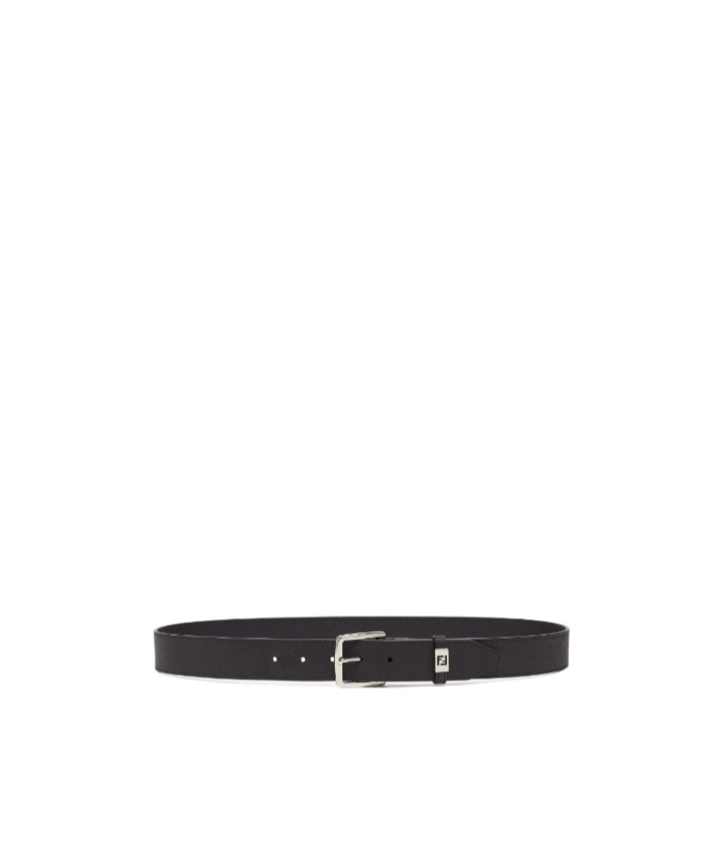 Fendi Ff Logo Belt In Black